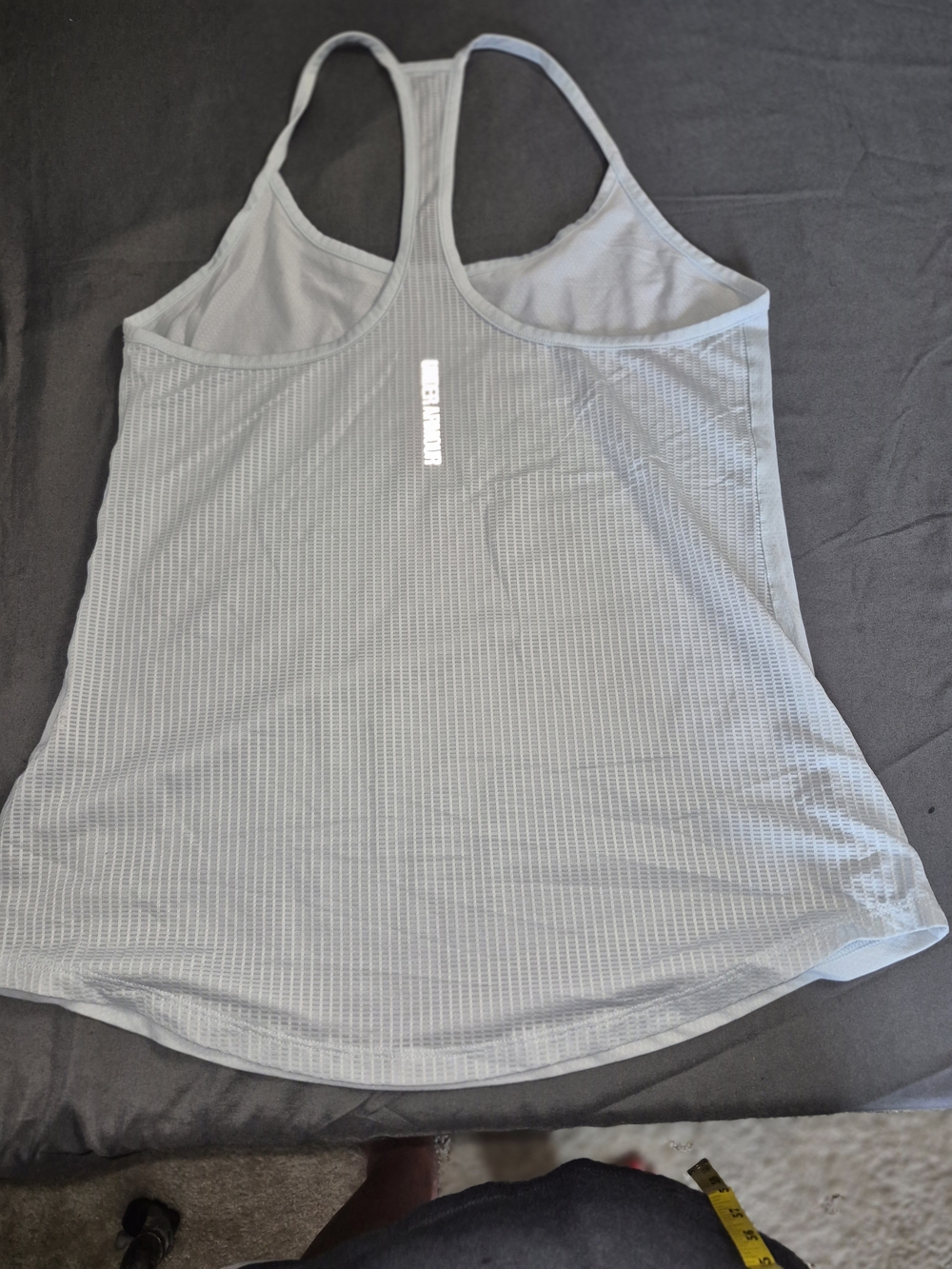 Under Armour Light Gray Racerback Athletic Tank
